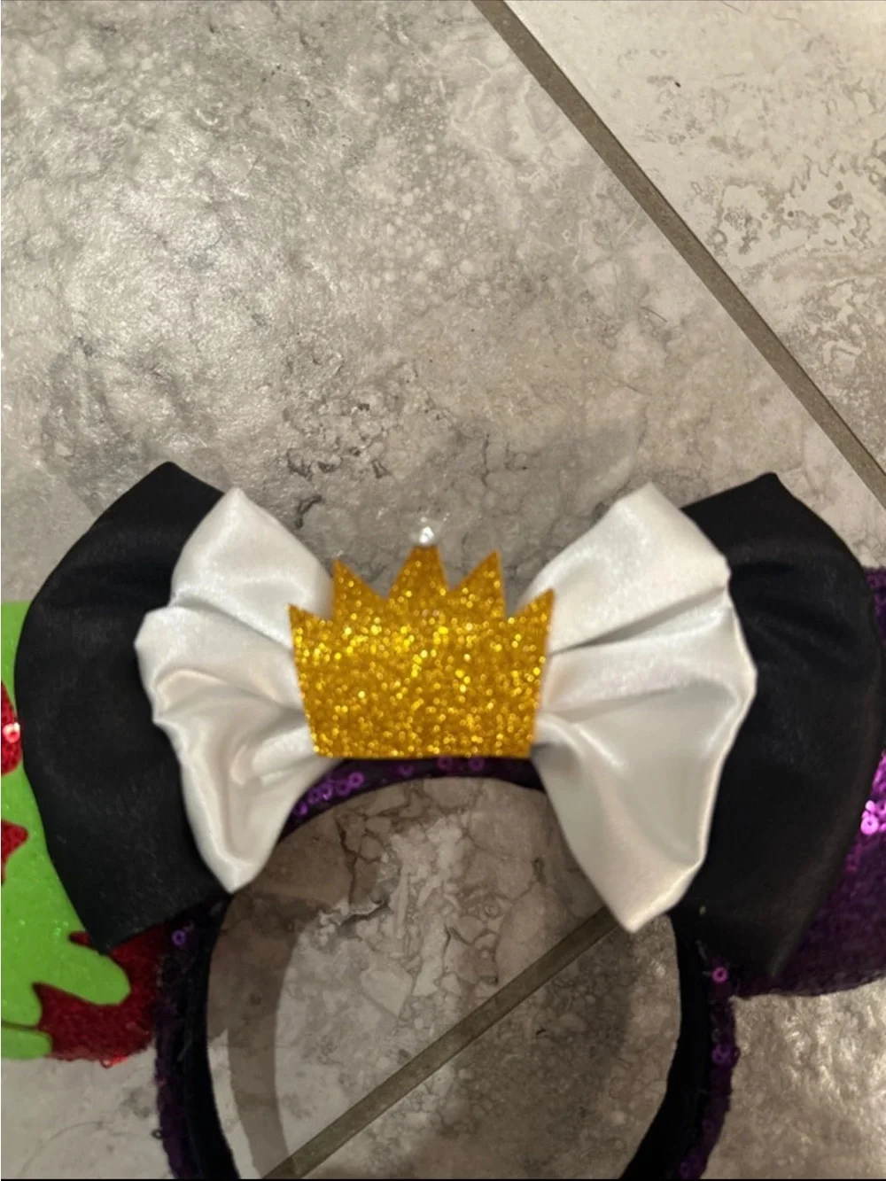 Handmade Minnie Ears Featuring the Evil Queen from Snow White